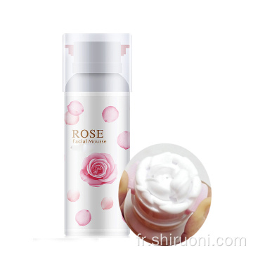 Nettoyant pour le visage en mousse nettoyante aux acides aminés à la rose